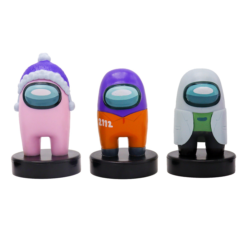 Изображение товара Набор фигурок-штампиков Among Us серия 3 3 шт подарочный для творчества