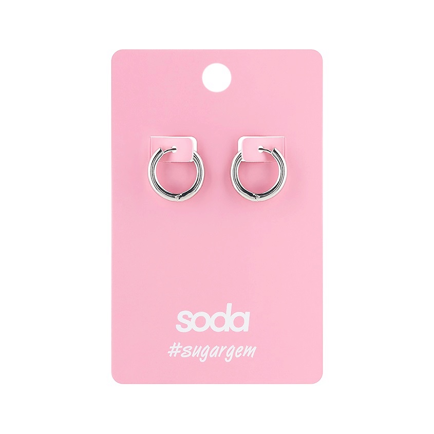 Изображение товара SODA Серьги SILVER COLOR #sugargem, 1 пара