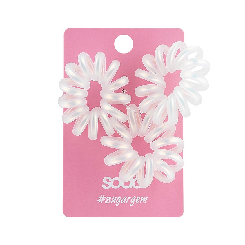 Изображение товара SODA Резинки для волос HOLO MATT#sugargem, 3 шт.