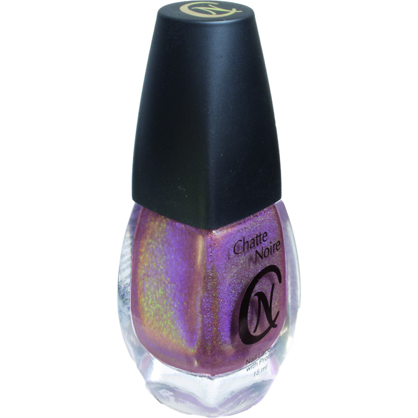 Изображение товара Лак для ногтей CHATTE NOIRE Радуга 713 темно-коричневый голографический 15 цветов