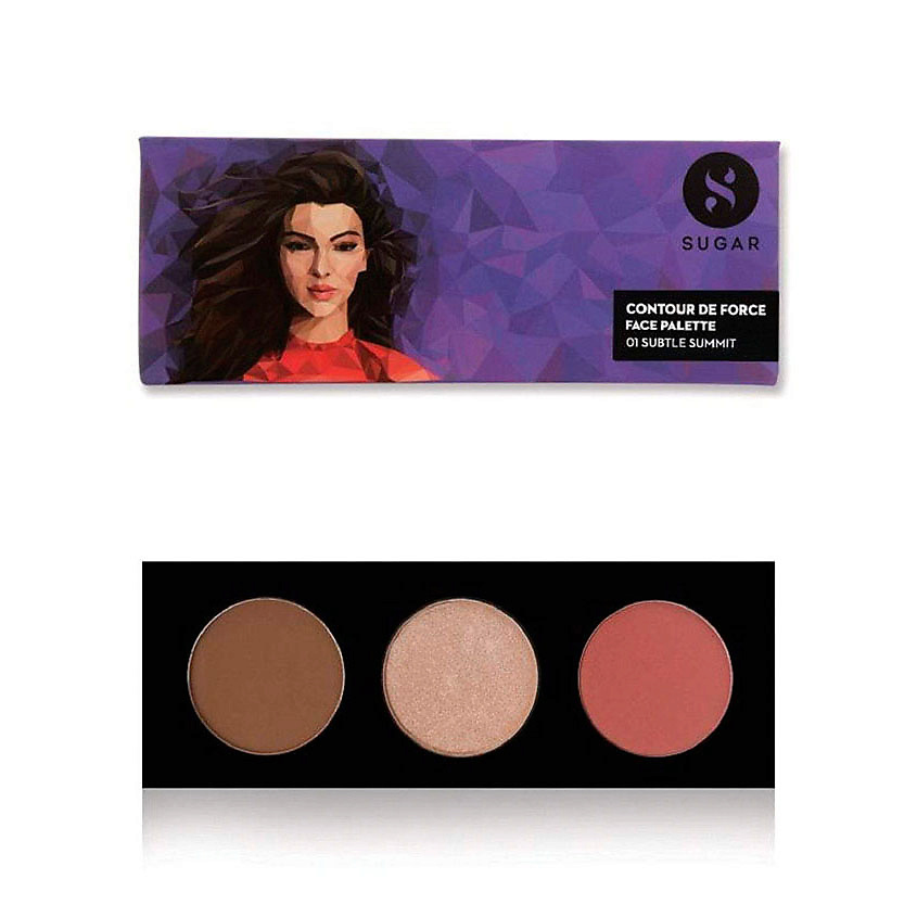 Изображение товара SUGAR Палетка для макияжа Contour De Force, 01 Сабтл Саммит 12 г