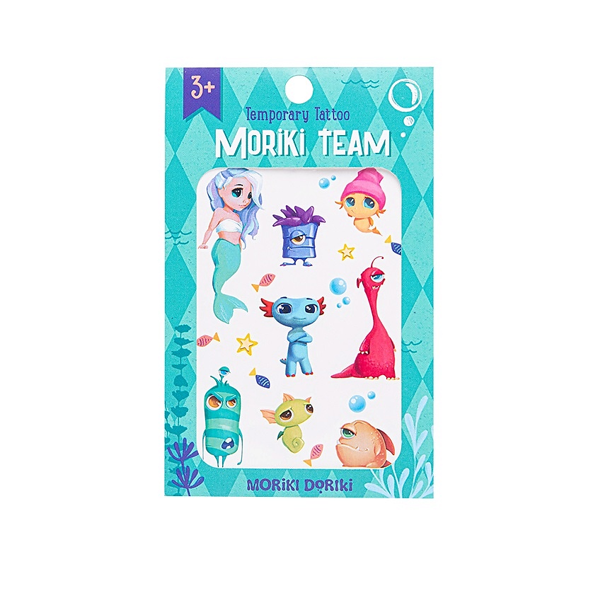 Изображение товара MORIKI DORIKI Детские переводные татуировки Temporary TATTOO MORIKI TEAM, 1 шт.