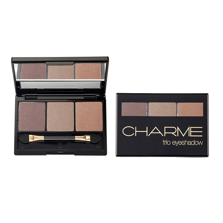 Изображение товара CHARME Тени для век трехцветные TRIO, цвет: Бронзовый