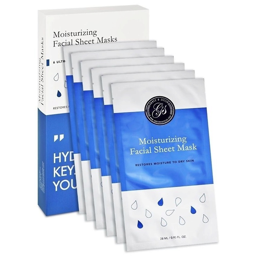 Изображение товара GRACE AND STELLA Маска тканевая увлажняющая для лица, 6 шт