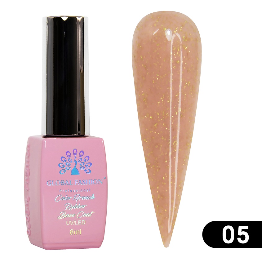 Изображение товара GLOBAL FASHION Каучуковая база Foil Rubber Base, цвет: Бежевый, 8 цвет
