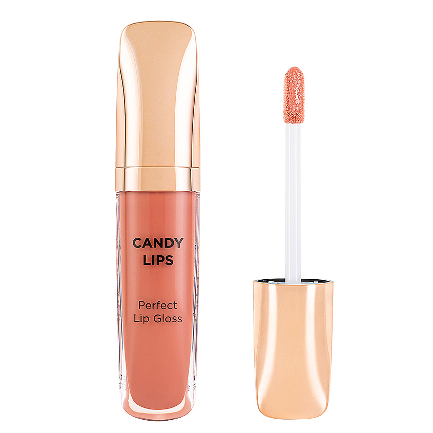 Изображение товара Блеск для губ CANDY LIPS №214 от Летуаль Makeup 5.6 мл увлажнение и сияние