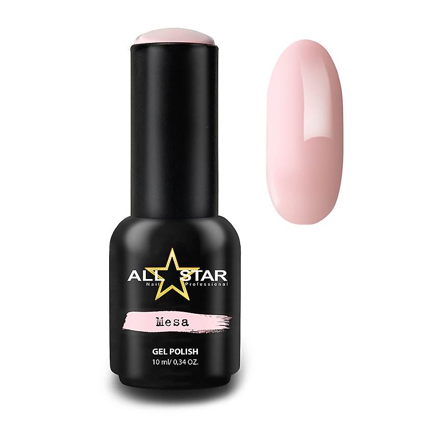 Изображение товара ALL STAR PROFESSIONAL Гель-лак для ногтей McAllen 039, припудренный розовый, пастель