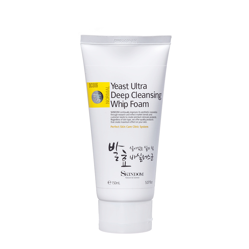 Изображение товара SKINDOM Пенка дрожжевая для сверхглубокого очищения лица, 150 мл