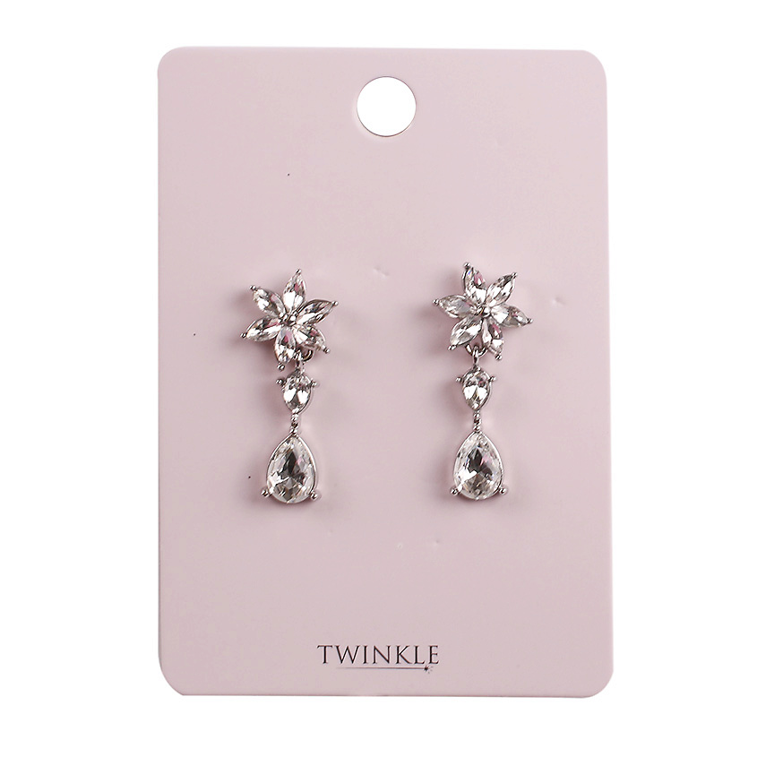 Изображение товара TWINKLE Серьги Flowers+Drops, 1 пара