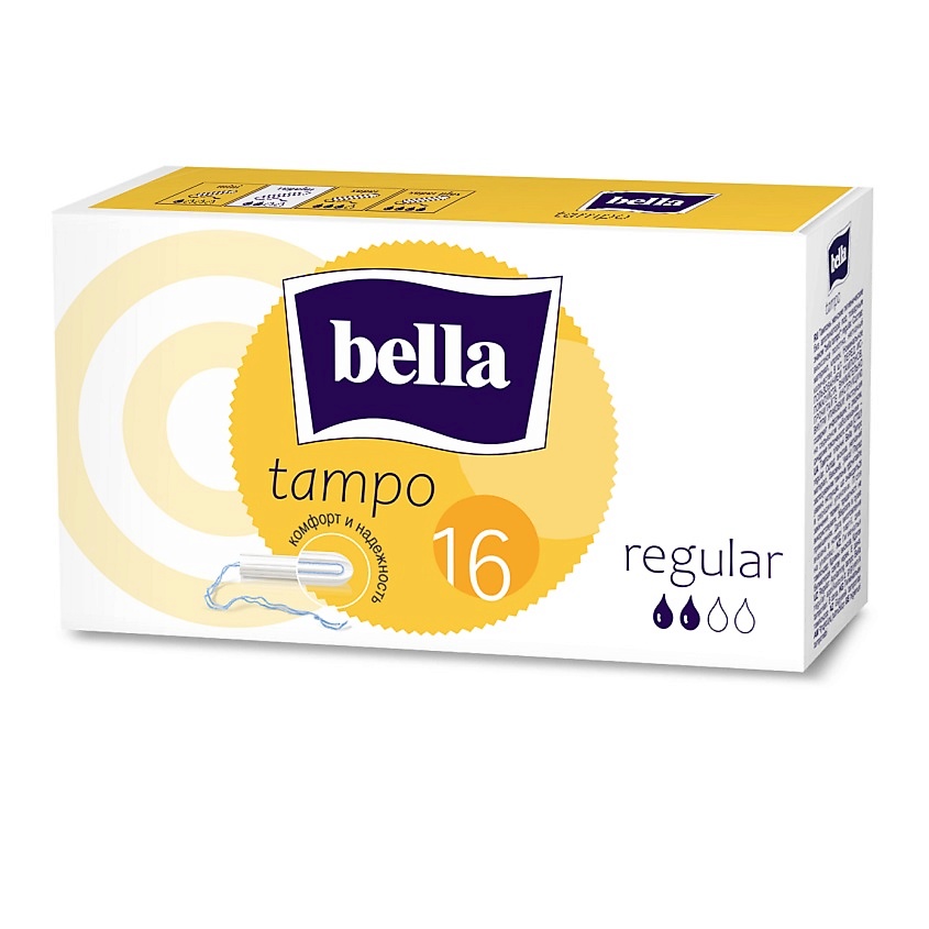 Изображение товара BELLA Тампоны без аппликатора Tampo Regular, 16 шт.