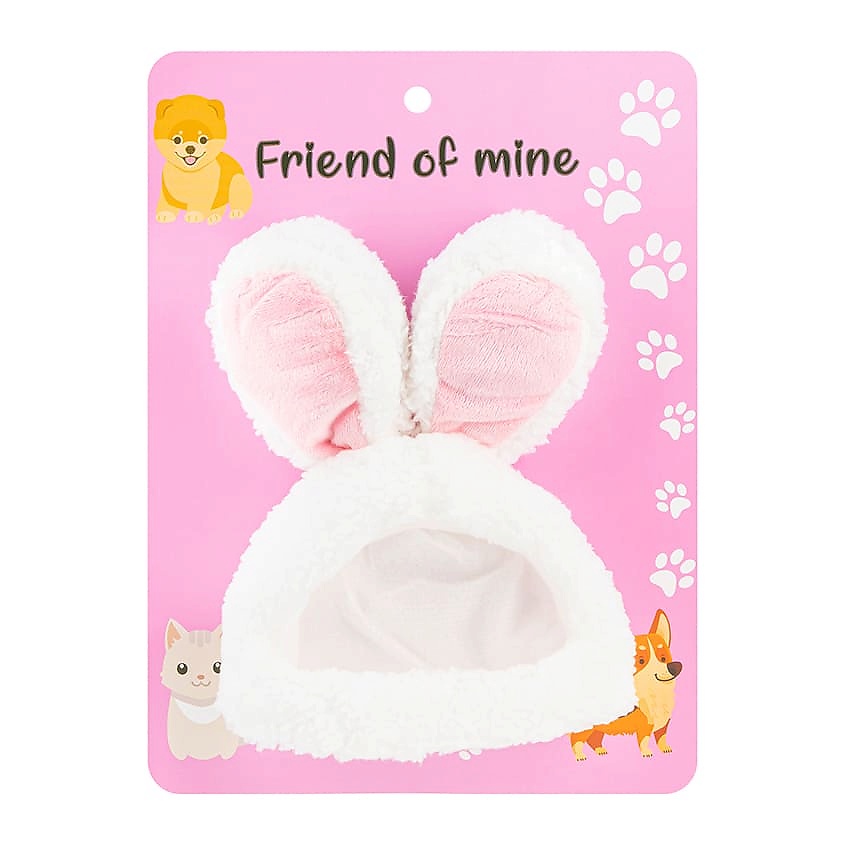 Изображение товара FRIEND OF MINE Аксессуар для кошек и собак BUNNY EARS #FOM_pretendingvegan, 1 шт.