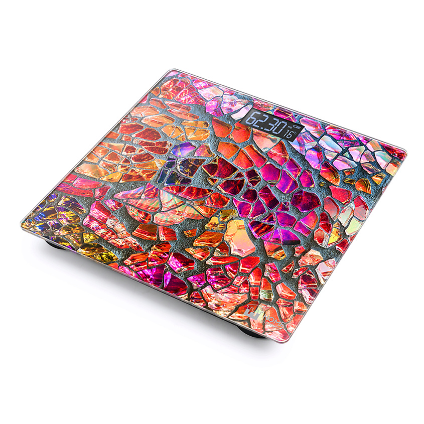 Изображение товара Напольные электронные весы HOME ELEMENT HE-SC906 с термометром, стекло, дизайн