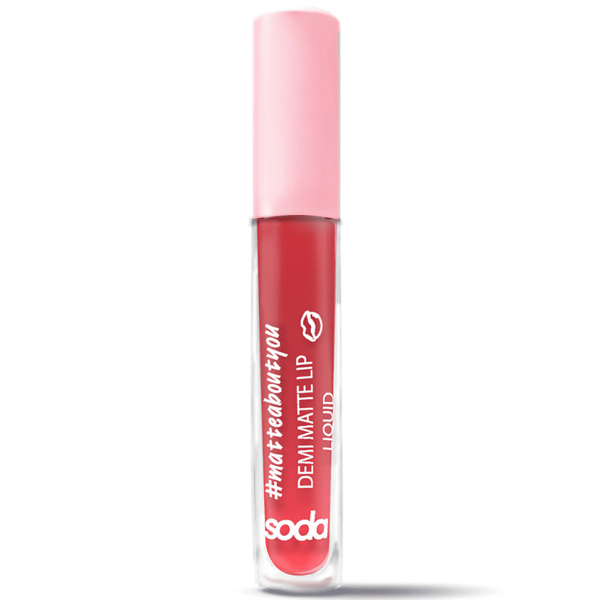 Изображение товара SODA DEMI MATTE LIP LIQUID #matteaboutyou Жидкая матовая помада, 005 BE BRIGHT, 3,5 мл