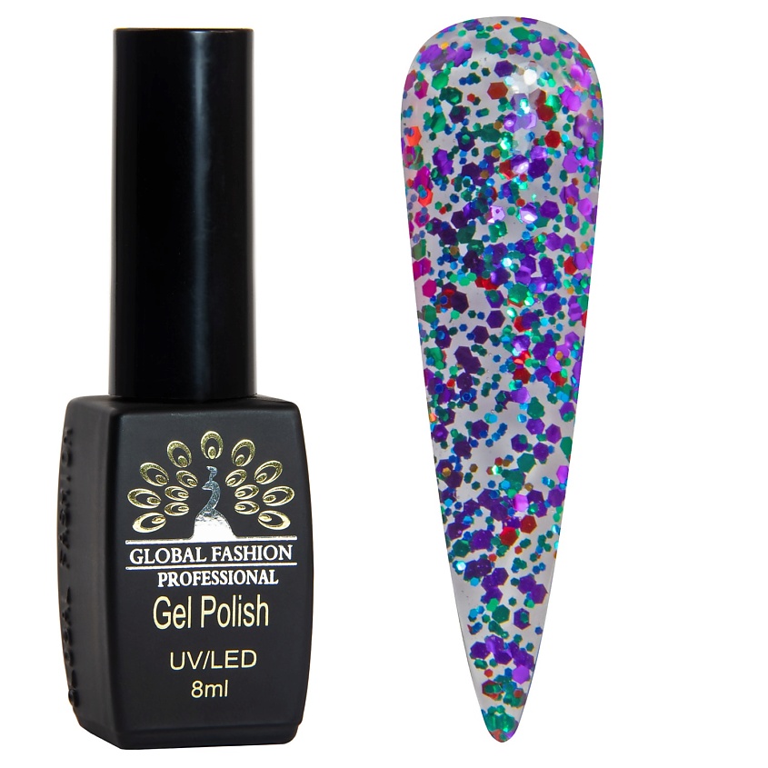 Изображение товара Гель-лак BLACK ELITE 001 GLOBAL FASHION профессиональный для ногтей