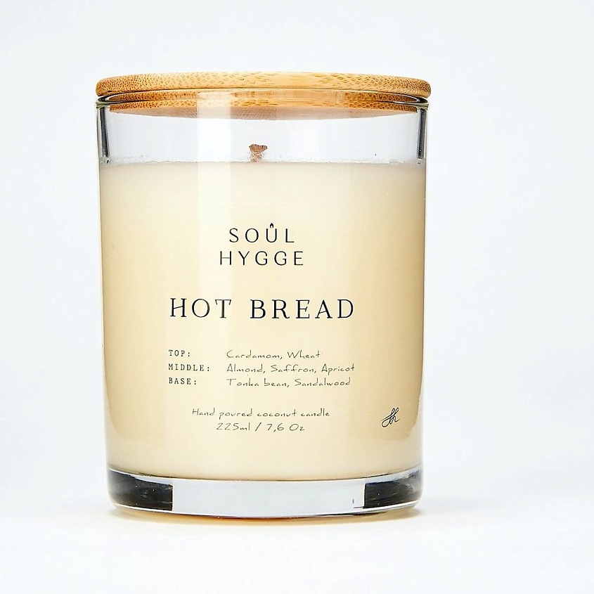 Изображение товара Ароматическая свеча SOUL HYGGE HOT BREAD 225 мл натуральный кокосовый воск