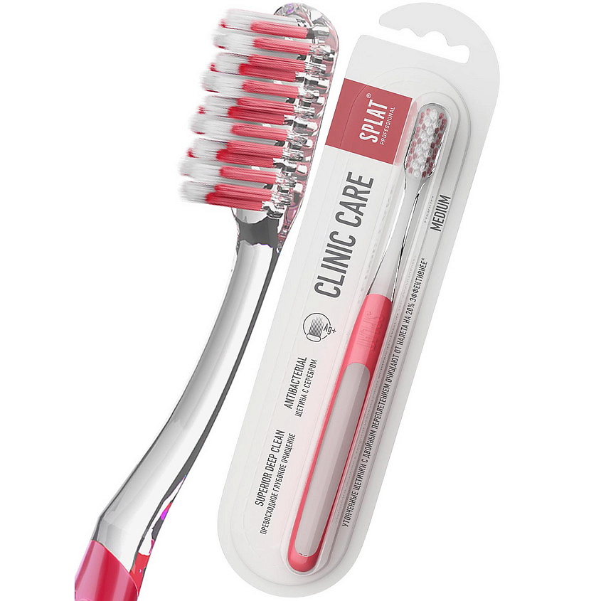 Изображение товара SPLAT Инновационная зубная щетка средней жесткости Professional Clinic Care, 1 шт.