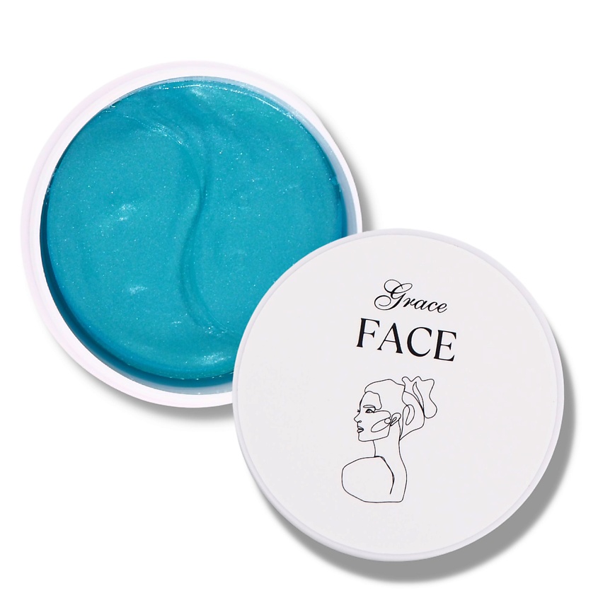 Изображение товара GRACE FACE Увлажняющие гидрогелевые патчи для глаз с пептидами и коллагеном от отеков, 60 шт