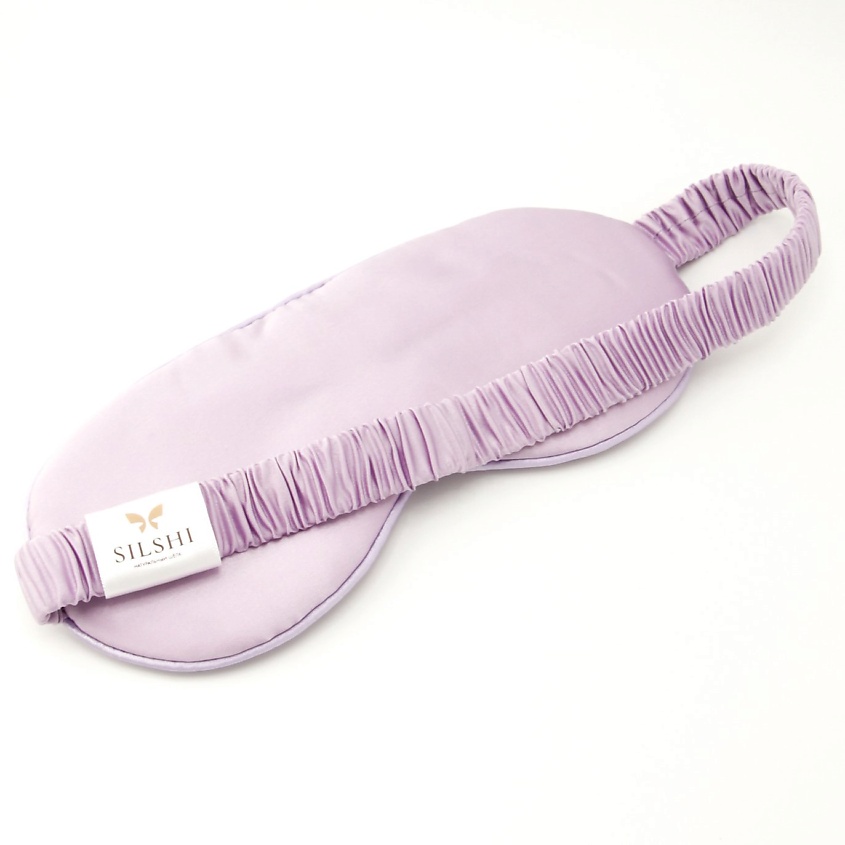 Изображение товара Маска для сна из натурального шёлка светло-розовая SILSHI классическая 1 шт