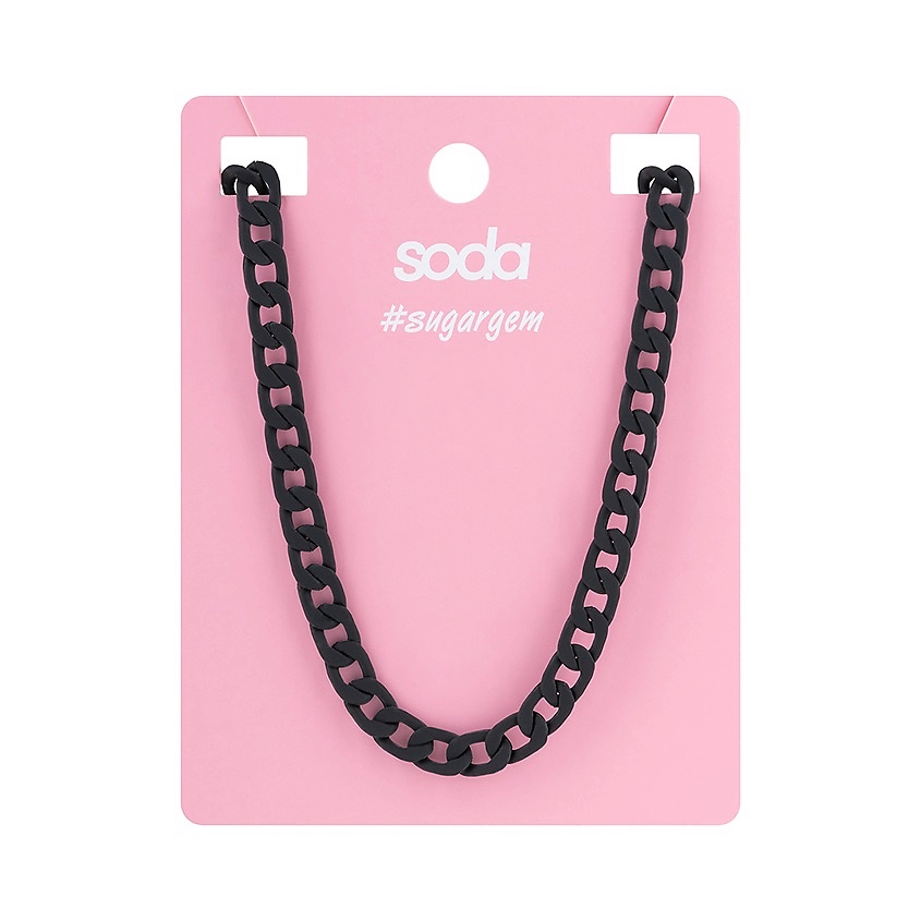 Изображение товара SODA Ожерелье BLACK CHAIN #sugargem, 1 шт.