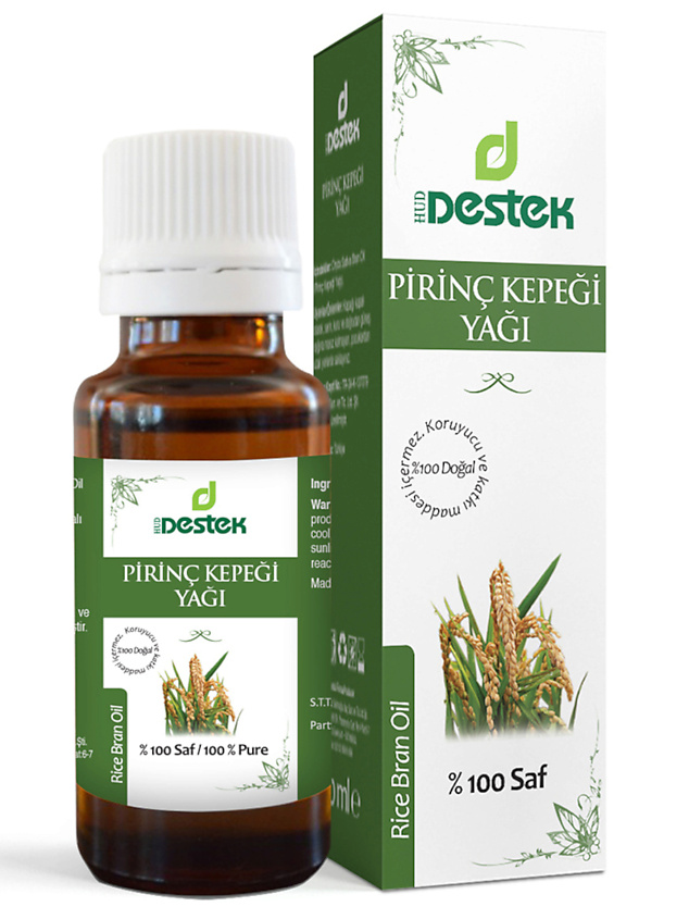Изображение товара DESTEK Косметическое масло из рисовых отрубей увлажнение , питание ,омоложение, 20 мл