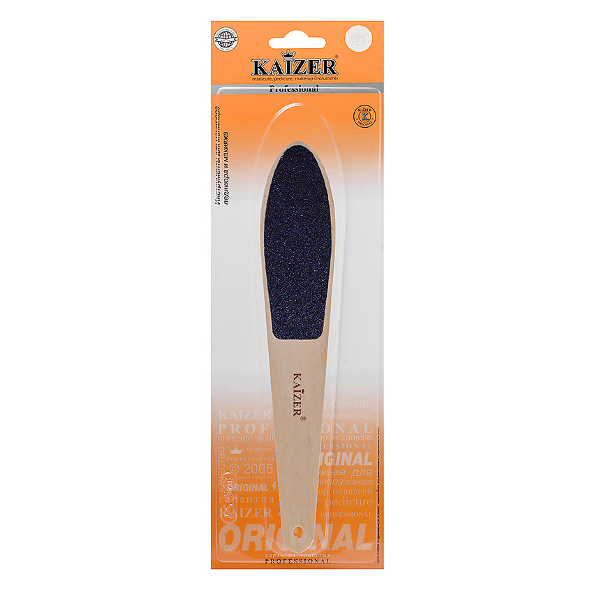 Изображение товара KAIZER Терка педикюрная, натуральный бук, 1 шт.