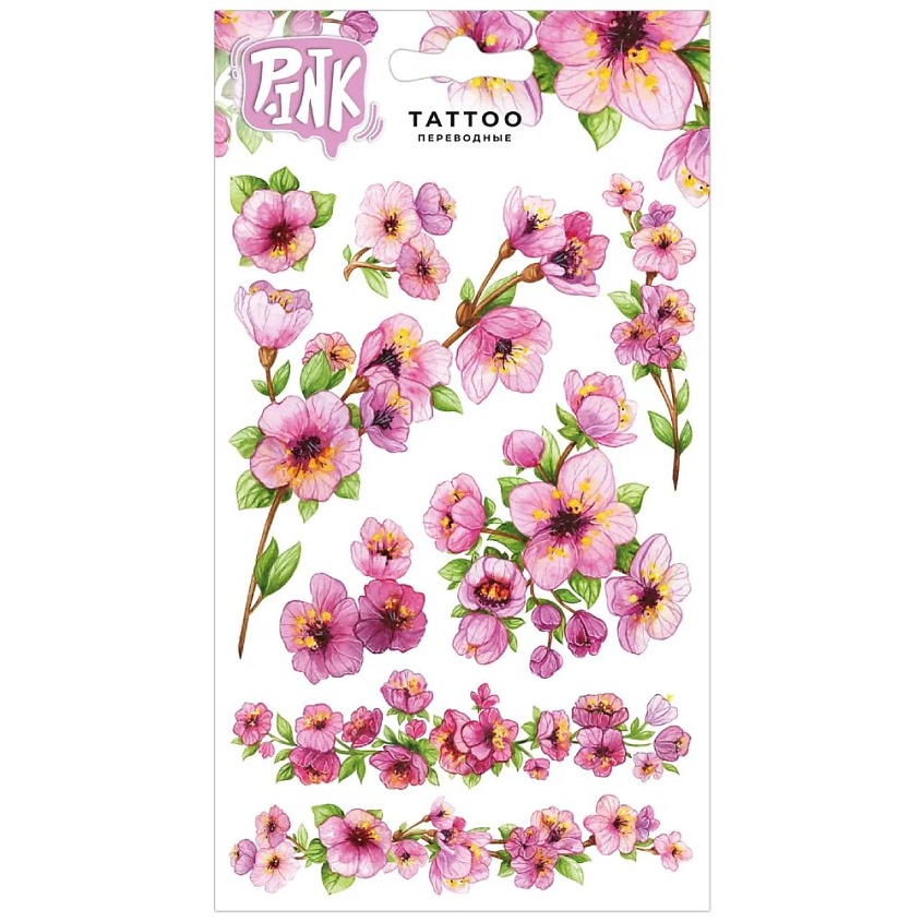Изображение товара P.INK Наклейки-тату переводные Цветущий миндаль для ярких образов