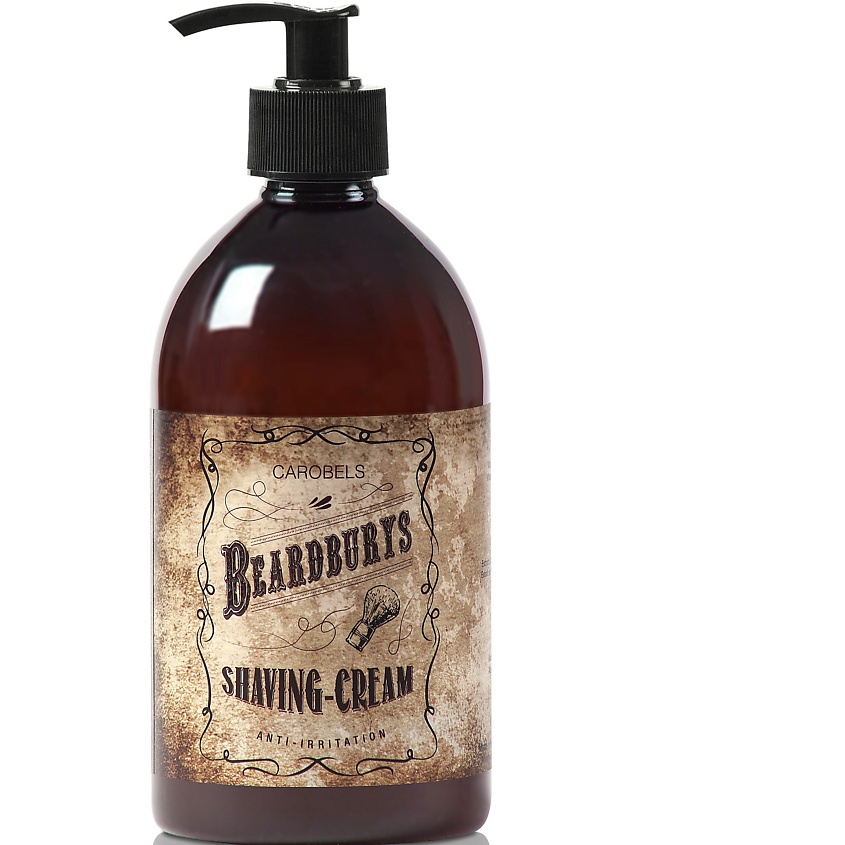 Изображение товара BEARDBURYS Крем для бритья против раздражения Shaving Cream, 500 мл