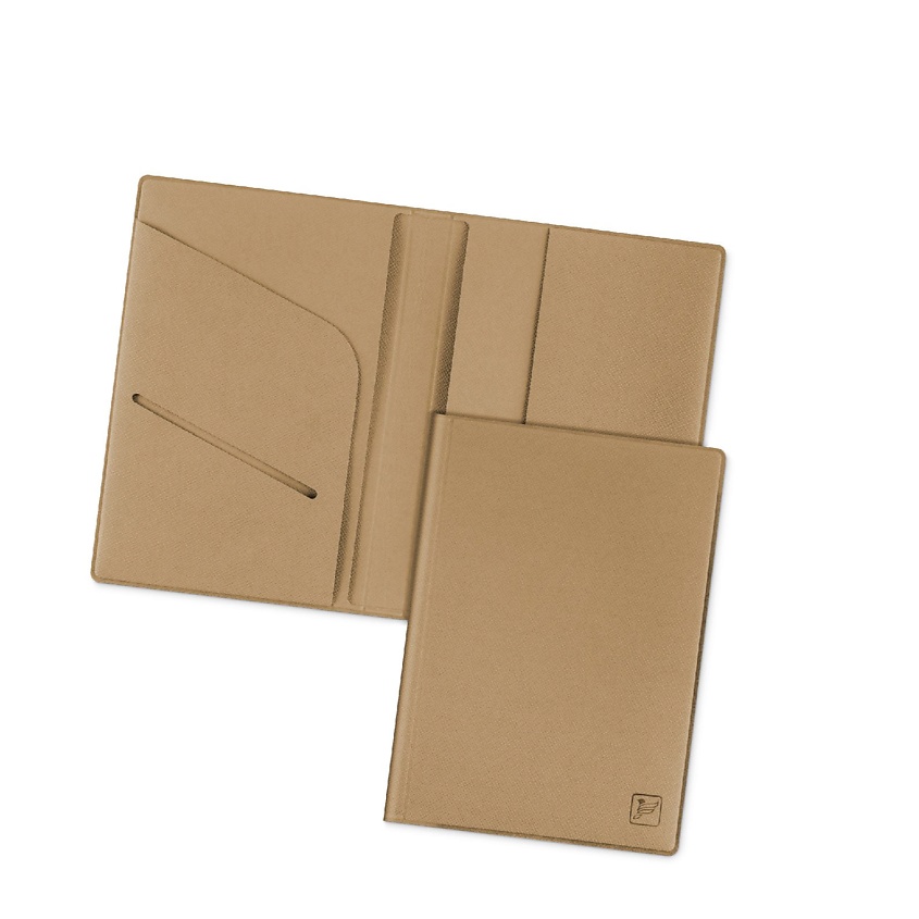 Изображение товара FLEXPOCKET Обложка на паспорт с дополнительными отделениями для документов, Бежевый