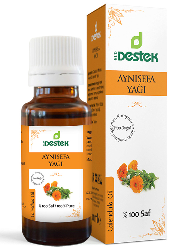 Изображение товара Масло календулы DESTEK 20 мл натуральное для лица и тела