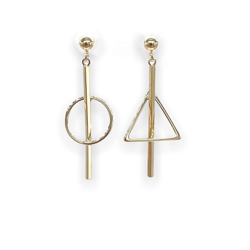 Изображение товара FOROSTINA.K Серьги Геометрия, цвет: золотой