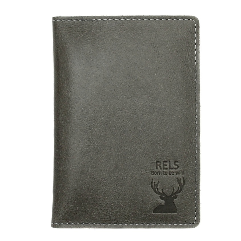 Изображение товара Бумажник водителя Romero Wild из натуральной кожи серого цвета
