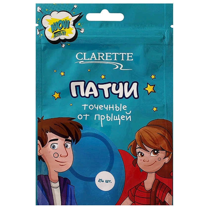 Изображение товара CLARETTE Патчи точечные от прыщей, 24 шт.