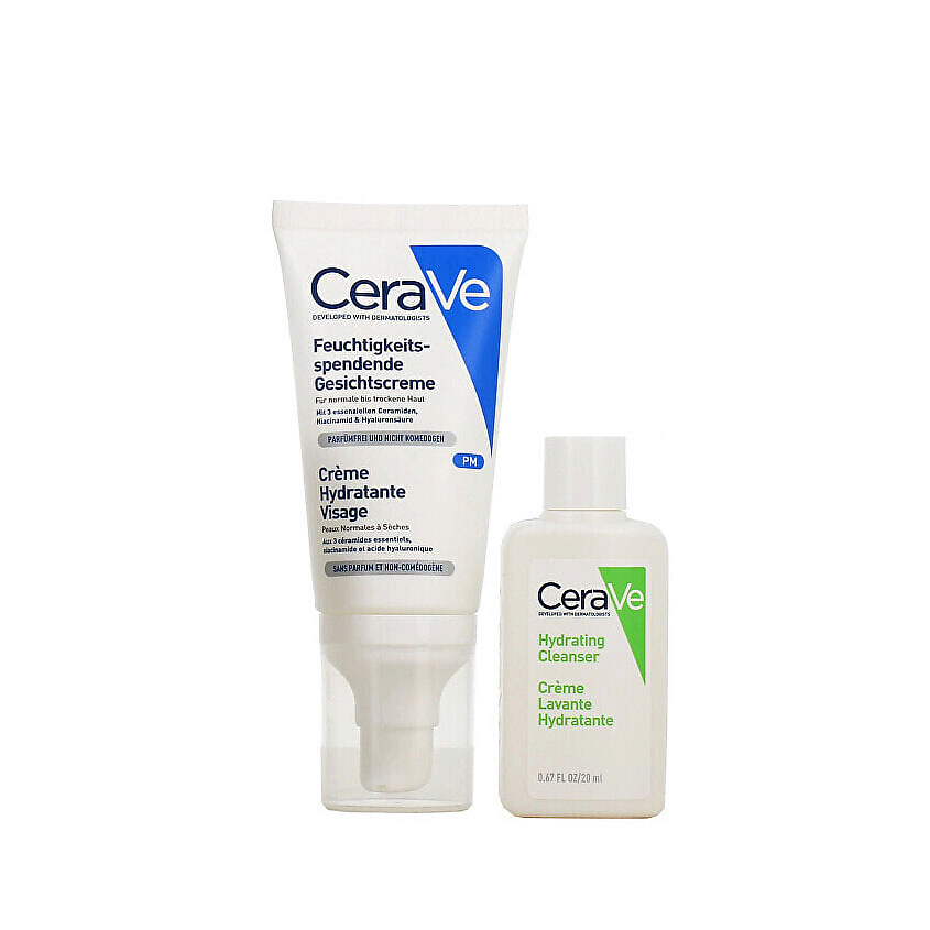 Изображение товара CERAVE Увлажняющий набор для нормальной и сухой кожи, 52 мл+20мл