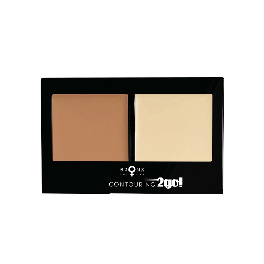 Изображение товара BRONX COLORS Палетка для контуринга 2GO, CARAMEL / SHIMMER BEIGE, 8 г