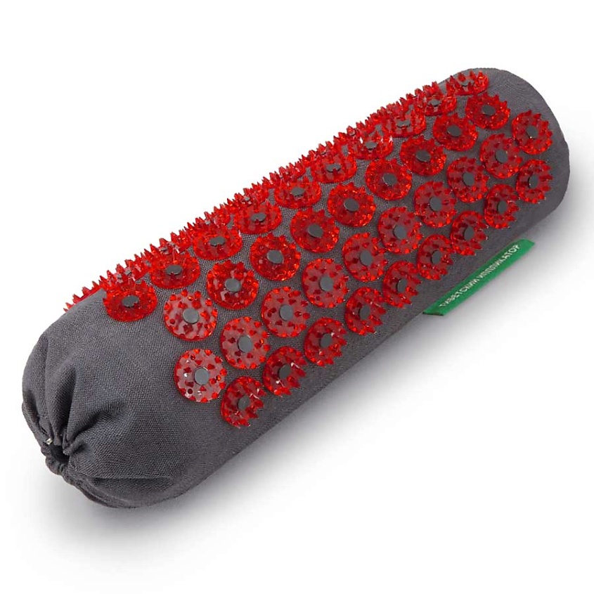 Изображение товара ЛАБОРАТОРИЯ КУЗНЕЦОВА Массажер "Тибетский аппликатор" мягкий валик универсальный, тёмный лен, красный 1 шт.