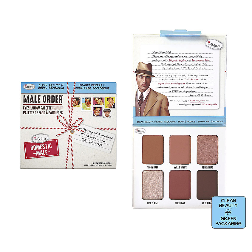 Изображение товара THEBALM Палетка теней MALE ORDER Domestic Male, 13,2 г