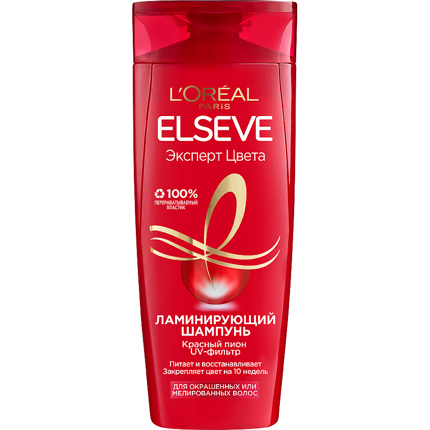 Изображение товара ELSEVE Ламинирующий шампунь "Эксперт Цвета", для окрашенных или мелированных волос Color Protect, 250 мл