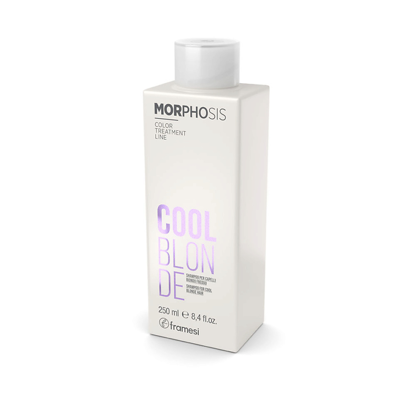 Изображение товара FRAMESI Шампунь для холодных оттенков светлых волос MORPHOSIS COOL BLONDE, 250 мл Изображение товара FRAMESI Шампунь для холодных оттенков светлых волос MORPHOSIS COOL BLONDE, 250 мл