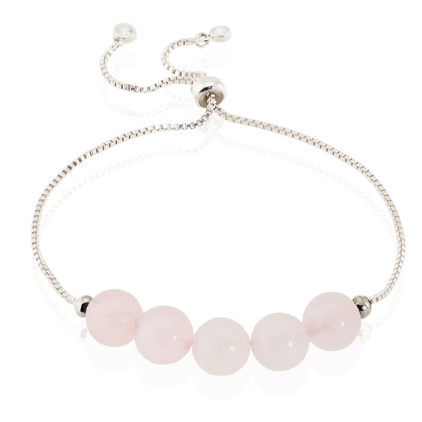 Изображение товара ALERIE-ACCESSORIES Браслет из натурального розового кварца Forever Rose Chain, цвет: Розовый Изображение товара ALERIE-ACCESSORIES Браслет из натурального розового кварца Forever Rose Chain, цвет: Розовый