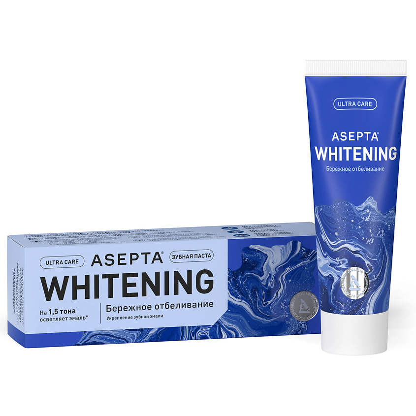 Изображение товара АСЕПТА PLUS Зубная паста Бережное отбеливание, 75 мл