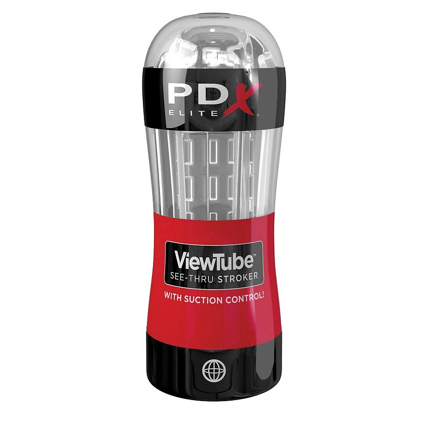 Изображение товара PIPEDREAM PDX Elite ViewTube See-Thru Stroker Мастурбатор прозрачный, 1 шт