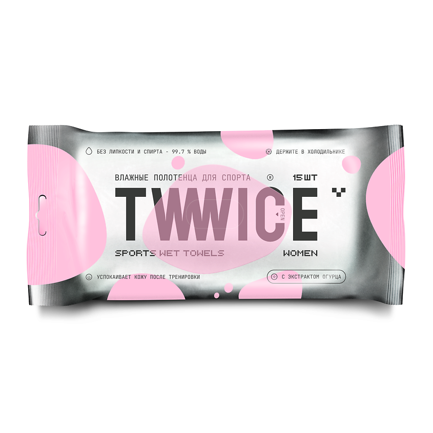Изображение товара E-RASY Влажные полотенца для спорта TWWICE WOMEN, 1 шт.