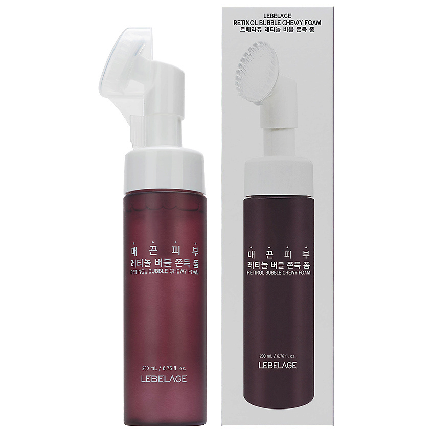 Изображение товара LEBELAGE Очищающая пенка с ретинолом, 200 мл.