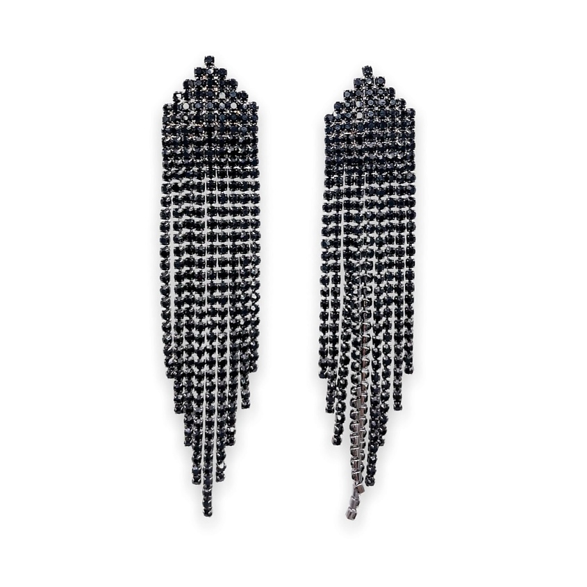 Изображение товара FOROSTINA.K Серьги Black glow 3, цвет: Черный