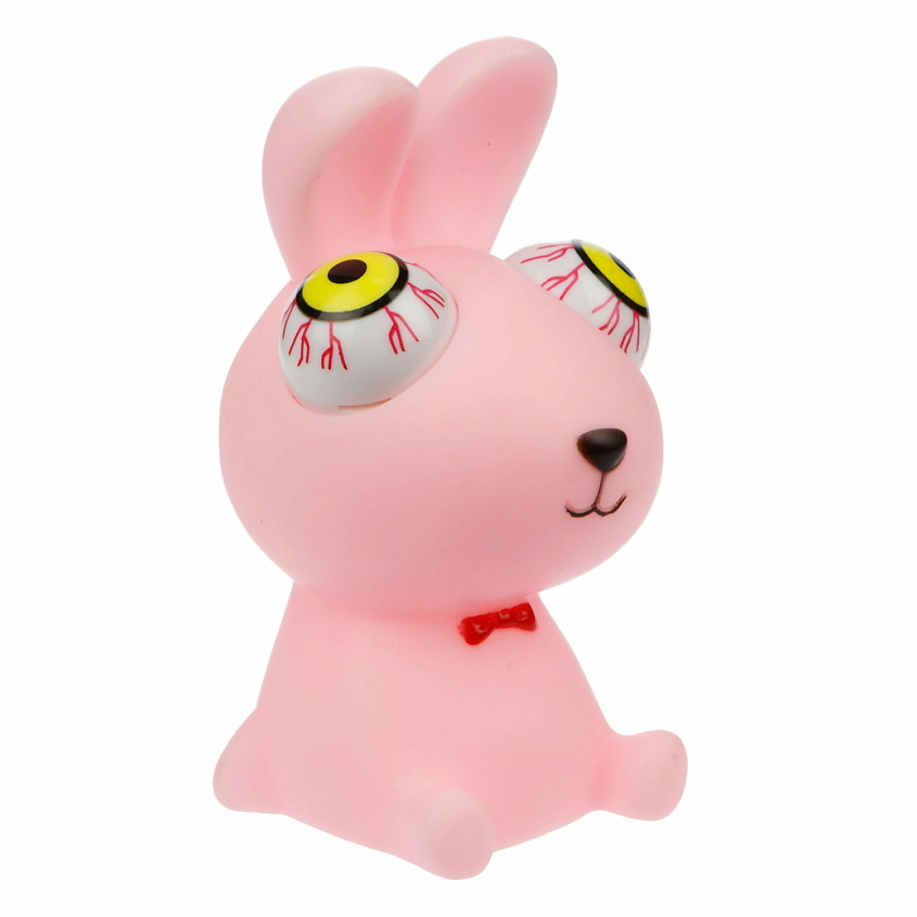 Изображение товара 1TOY Пучеглаз-антистресс Зайка - Розовая игрушка для снятия стресса