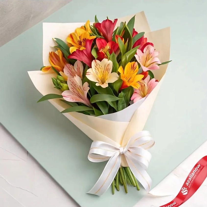 Изображение товара Букет из 11 разноцветных альстромерий от AZALIANOW