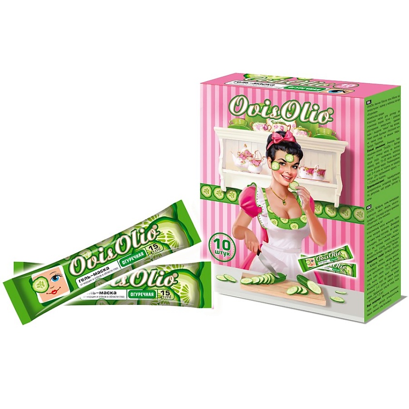 Изображение товара OVISOLIO Гель-маска для глаз от морщин отёков 15 мл х 10