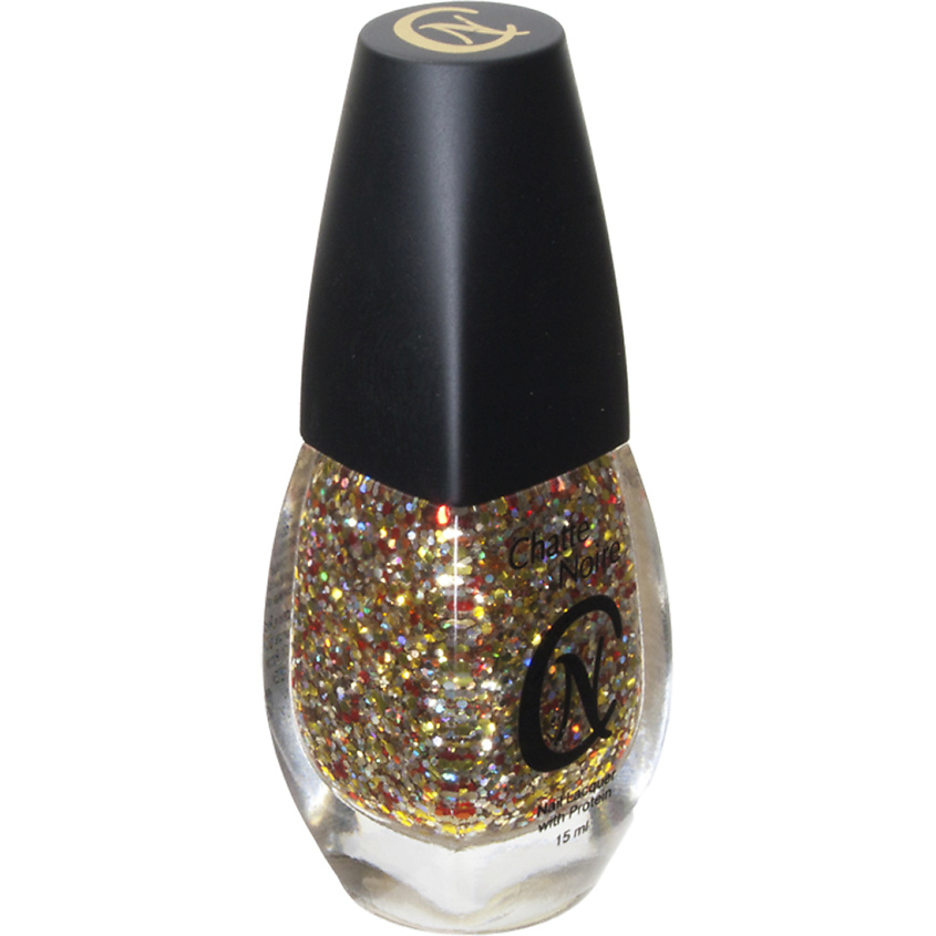 Изображение товара CHATTE NOIRE Лак для ногтей с крупными голографическими блестками 541 золото
