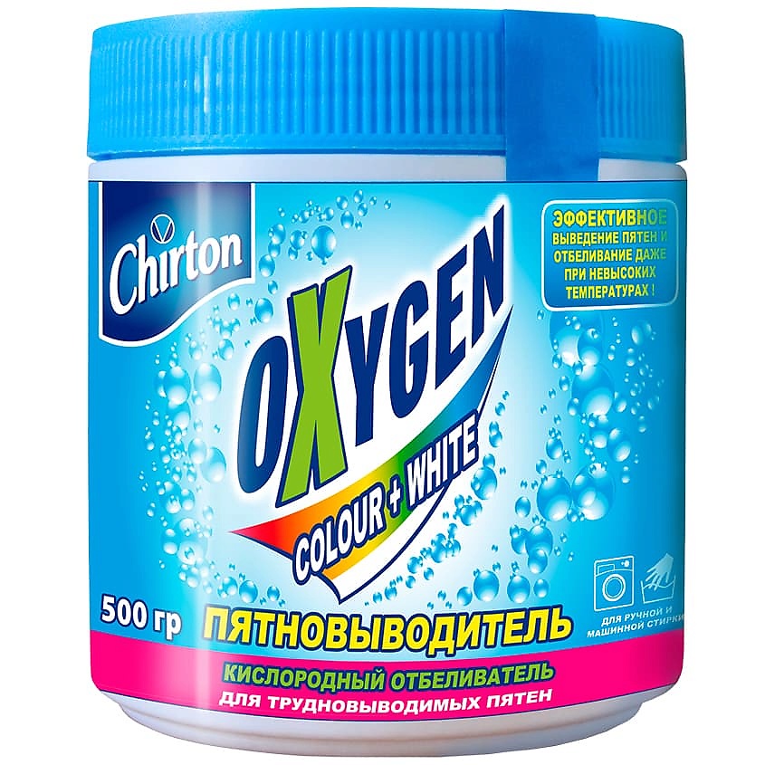 Изображение товара CHIRTON Кислородный отбеливатель пятновыводитель порошок Oxygen, 500 г