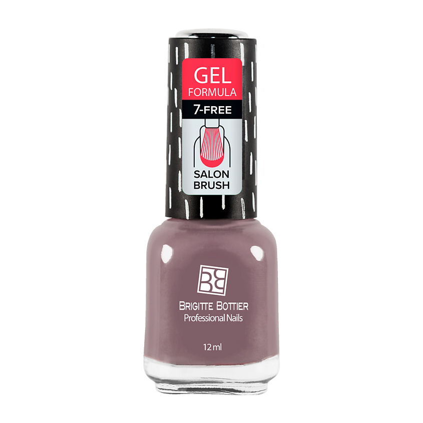 Изображение товара BRIGITTE BOTTIER Лак для ногтей GEL FORMULA тон 01 прозрачный - стойкий гелевый лак с профессиональ